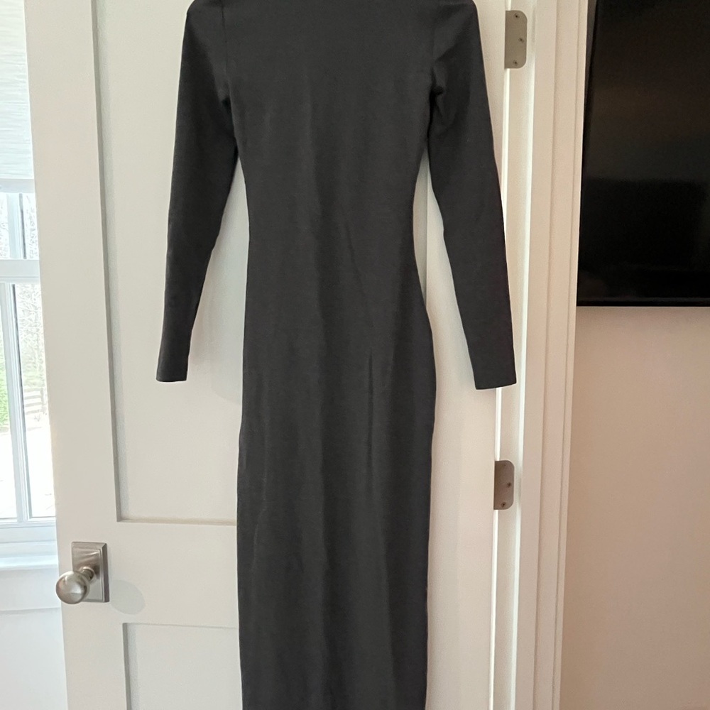 Aritzia Dark Gray Maxi Dress